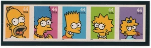 Scott #4399-4403a 44¢ Simpsons Strip of 5 Stamps - MNH Homer 1st - Picture 1 of 1