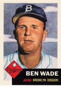 BEN WADE 1991 TOPPS ARCHIVES #4 1953 SERIES
