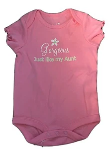 girls Body suit size 3 - 6 M Gorgeous Just Like My Aunt - Picture 1 of 3