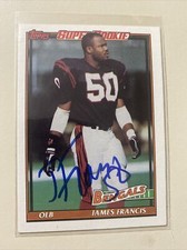 1991 Topps James Francis Autograph Card 