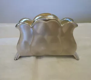 Silver Plated Napkin Letter Holder - Picture 1 of 8