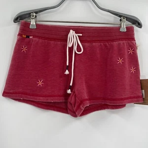 PJ Salvage Vintage Feels Embroidered Pajama Shorts sz XS Red RPVFS1 NWT - Picture 1 of 7