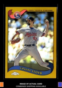 2002 Topps Chrome #178 Graeme Lloyd Gold Refractors Montreal Expos - Picture 1 of 2