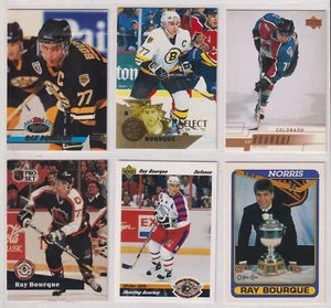 6x Ray Bourque Hockey Cards Lot Bruins Avalanche All-Star Vintage NHL Stars - Picture 1 of 2