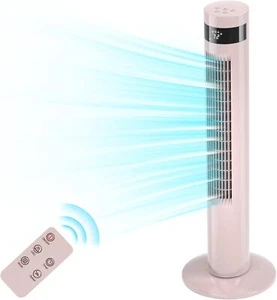 36 inch, Pink Tower Fan Portable Electric Oscillating Fan,Remote,3 Speeds, Timer - Picture 1 of 7