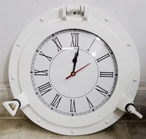 12" Vintage Pirate's Porthole Wall Clock with White Dial Durable Easy Readable - Picture 1 of 7