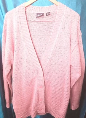 Cárdigan Dockers Damas Rosa Polvoriento Acrílico/Mohair Mediano Pequeño Foto 1 de 4