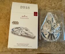 2018 Hallmark Ornament Millennium Falcon Solo  A Star Wars Story Magic Light NIB