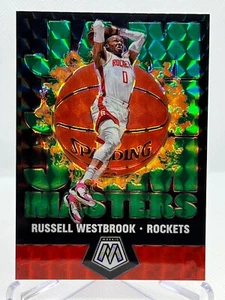 RUSSELL WESTBROOK 2019-20 Panini Mosaic #5 Jam Masters GREEN PRIZM - Picture 1 of 2