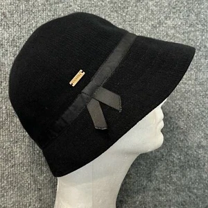 Kangol cloche hat wide brim black women's size SM sweet corn - Picture 1 of 8