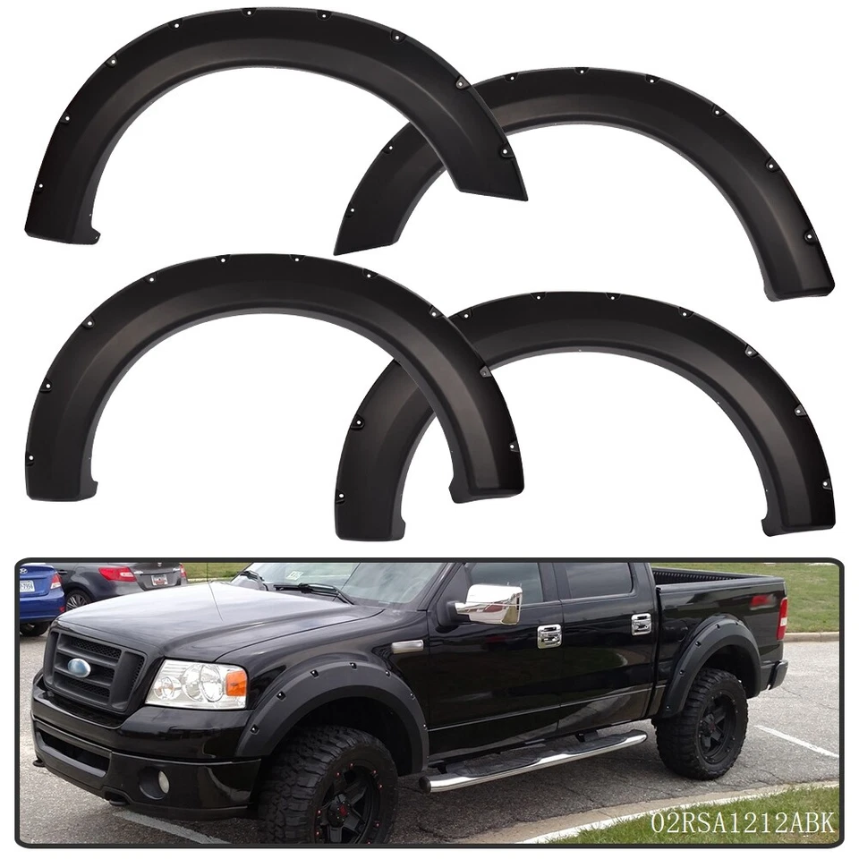 Fender Flares Pocket Rivet Bolt Style 4Pcs Fit For Ford F150 04 - 08 2006 Smooth - Image 1 of 4