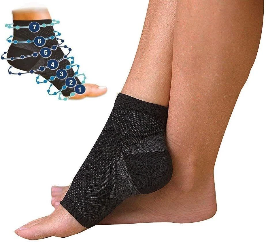 2 x Plantar Fasciitis Compression Socks Heel Foot Arch Pain Relief Support Pair - Image 1 of 1