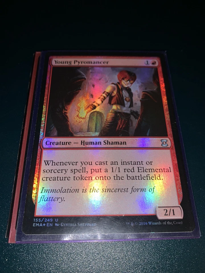 Mtg Singles - Young Pyromancer - Eternal Masters - Foil Uncommon - LP - Image 1 of 1