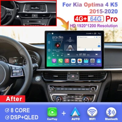 13.1 inch For Kia Optima 4 K5 2015-2020 Car Radio Carplay Android Multimedia - Image 1 of 4