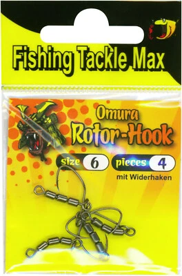 FISHING TACKLE MAX FTM Omura Rotor Hook Gr.6 Forelle UL-Angeln Fishing-Tackle Max