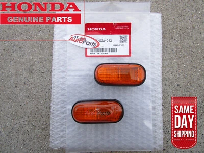 00 - 09 HONDA S2000 GUARDABARROS DELANTERO IZQUIERDO + DERECHO NARANJA MARCADOR LUZ LENTE OEM NUEVO Foto 1 de 4