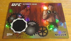 Jim Miller 2010 Topps UFC Ultimate Gear Gold #UGJM #'d 169/188 Relic Card MMA - Picture 1 of 2