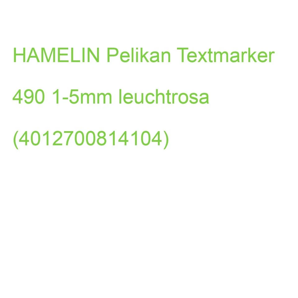 Pelikan Textmarker 490 Leuchtrosa (56814102)