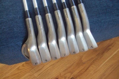 Lefty Srixon Z565 forged irons 4-PW KBS 120 stiff steel -1" raw finish - Image 1 of 4