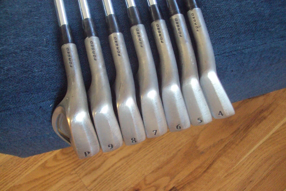 Lefty Srixon Z565 forged irons 4-PW KBS 120 stiff steel -1" raw finish - Image 1 of 4