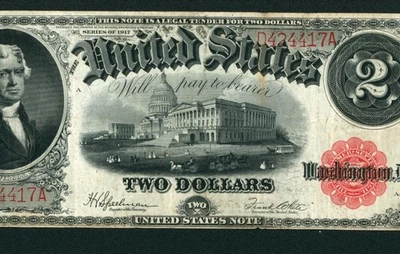 $2 1917 United States Note Legal Tender  ** DAILY CURRENCY AUCTIONS - Image 1 of 3