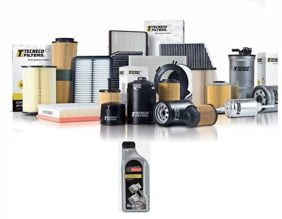 KIT TAGLIANDO FORD ECOSPORT FIESTA VI 6 1.5 TDCI 4L OLIO FORD 5W30 + 4 FILTRI - Image 1 of 1