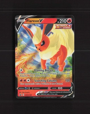 Flareon V SWSH149 Sword & Shield Black Star Promo Holo Pokemon Card LP+ - Image 1 of 4