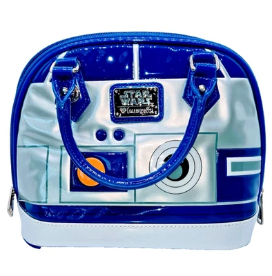 LOUNGEFLY сумка Disney Star Wars R2D2 Дамская сумка сумочка купол сумка синий серебро черный - Изображение 1 из 4