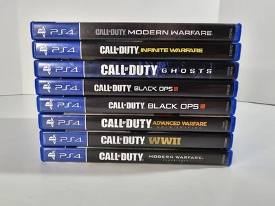 Call of Duty PlayStation 4 PS4 Lot (8 Games) - ALL MINT/NEAR MINT - Tested - Image 1 of 4