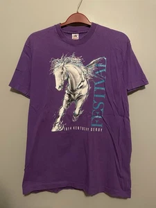 Vintage 1994 Kentucky Derby Festival T-Shirt Single Stitch Purple L 90’s (D403) - Bild 1 von 6