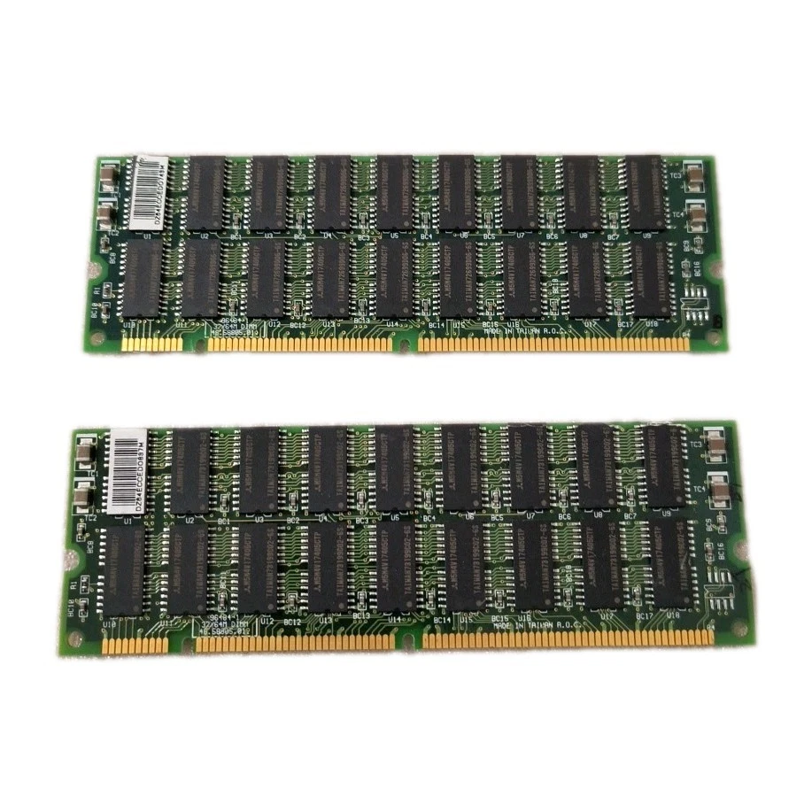 SET OF 2 64 MEG 168 PIN DIMM PARITY MEMORY MODULE M5M4V17405CTP RM1-CBL29-13 - Image 1 of 4