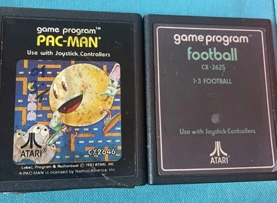 Atari 2600 Lot - Pac-Man And Football - Image 1 of 4