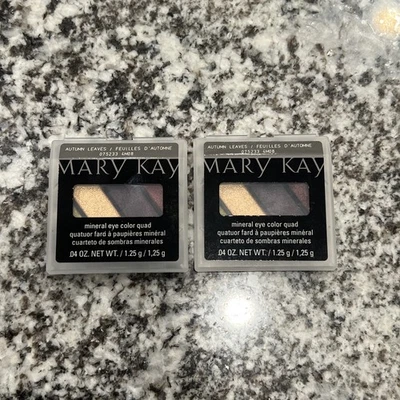 Lot Of 2 MARY KAY Autumn Leaves MINERAL EYE COLOR QUAD #075233 EYE SHADOW - Image 1 of 3