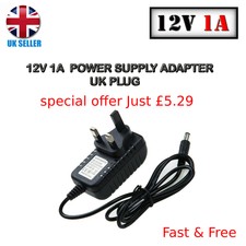  AC DC 12V 1A/2A POWER SUPPLY CHARGER ADAPTER  CAMERA / LED STRIP LIGHT CCTV