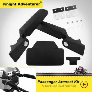 Reposabrazos plegable caja trasera moto para BMW R1200 R1250GS F800 F750GS - Imagen 1 de 11