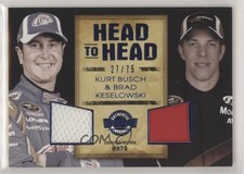 2010 Wheels Main Event Blue /75 Kurt Busch Brad Keselowski #HHKBBK