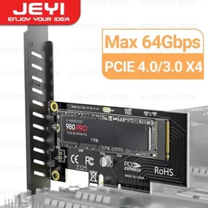 JEYI - Carte Adaptateur M.2 NVMe Vers PCIe 4.0/3.0 - Full Speed Express Card - Photo 1/10