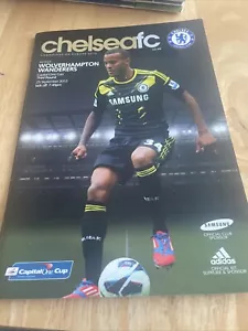 CHELSEA v WOLVERHAMPTON WANDERERS 25th SEPTEMBER 2012 (FREE POST IN THE UK). - Picture 1 of 2