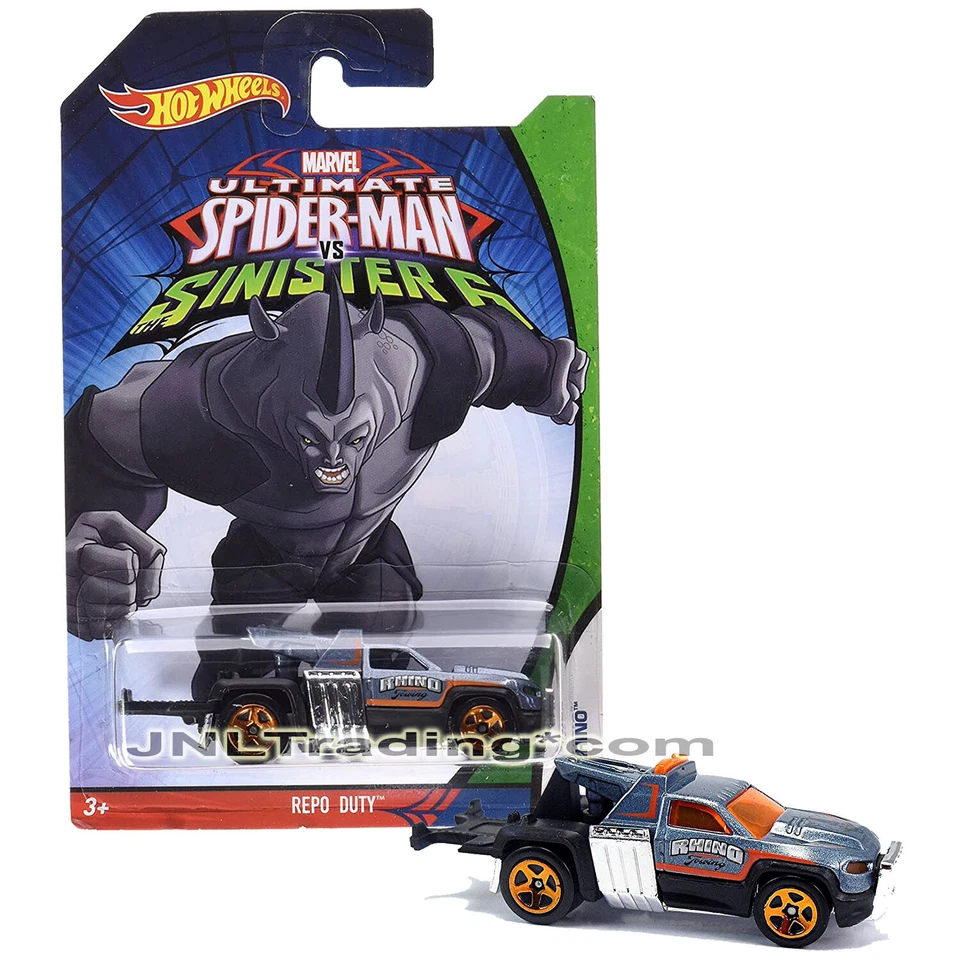 2015 Hot Wheels Marvel Ultimate Spider-man VS Sinister 6 Repo Duty