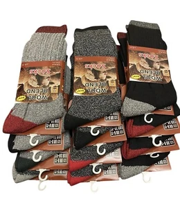 3/6/12 Paar Herren Merinowollmischung Militär Arbeitsstiefel Thermo Socken UK 6-11 - Bild 1 von 6