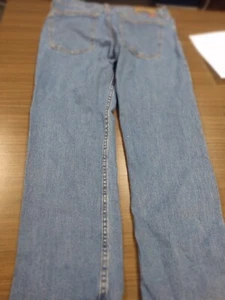 Wrangler Straight Fit Jeans Boys Size 16 Husky Blue - Picture 1 of 6