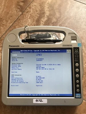 PANASONIC HARD CF-H2A[MK2] i5-3427M 1.8GHz-4GB-256GB SSD 10.1" WIN 7 PRO 64BIT Foto 1 de 4