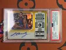 Jaden Hardy 2022-23 Contenders Variation Auto Premium Edition Gold RC PSA8 Auto8