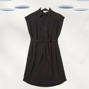 Ex Fat Face Women's Short Sleeve Finly Shirt Dress in Black (Defect) - Picture 1 of 4