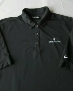 NIKE GOLF DRI-FIT Herren Large Polo Schwarz Kurzarm Shirt Active Wear  - Bild 1 von 7