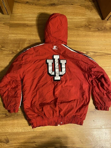 Vintage Indiana University Hoosiers Starter Jacket Size Large RARE Cover