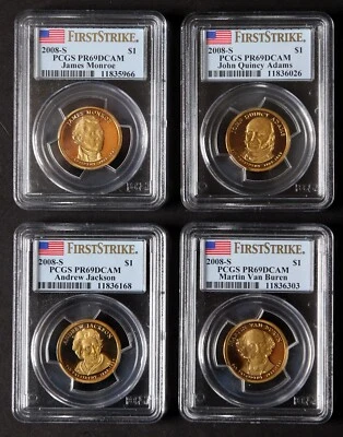 2008 S Presidential Proof Set PCGS PR69 First Strike, 4 Coin Set Nice, FREE SHIP - Image 1 of 2
