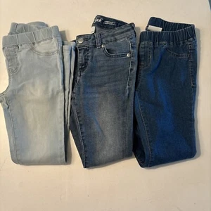 Cat And Jack Girls Kids Jean/Jeggins Size 8 Children Lot Of 3 - Picture 1 of 12
