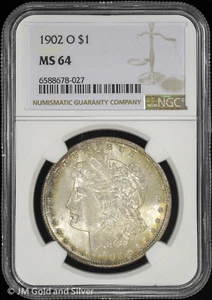 1902-O $1 Morgan Silver Dollar NGC MS 64 |  Uncirculated UNC BU - Picture 1 of 4