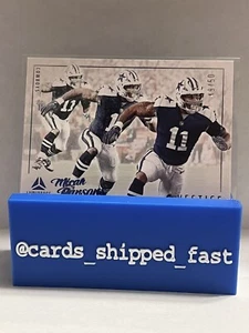 Micah Parsons 2023 Luminance Vestige Insert Blue Parallel #/50 Dallas Cowboys SP - Picture 1 of 2